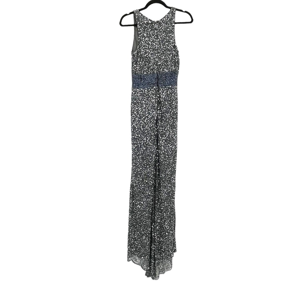 Mac Duggal Sequin V-Neck Empire-Waist Sleeveless Column Gown Size 4 NWOT - Picture 8 of 11